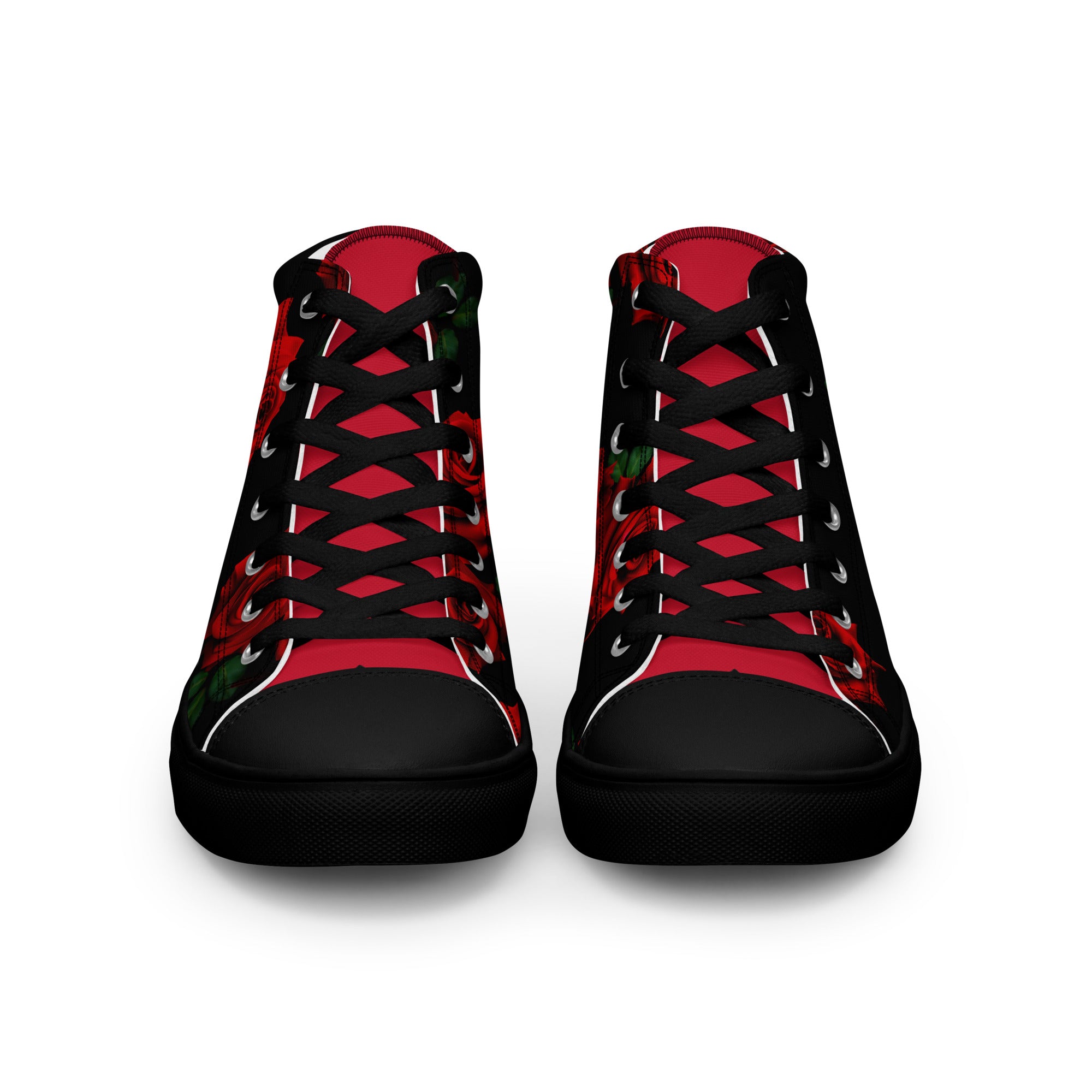 Crimson Thorns High Top Canvas Shoes unisex 5.5