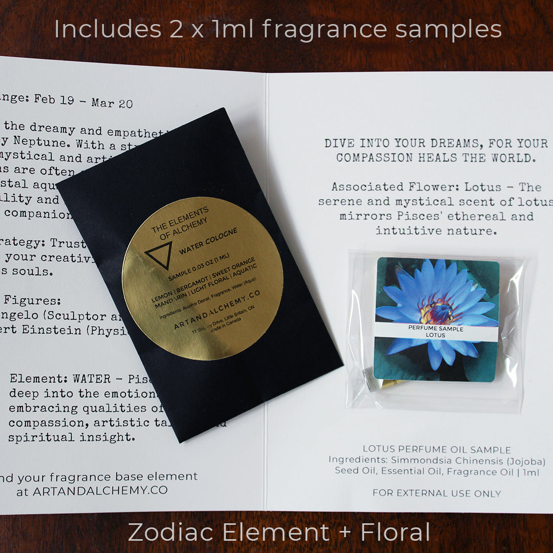 Your Zodiac Scent Sampler Cards (2 x 1ml samples)