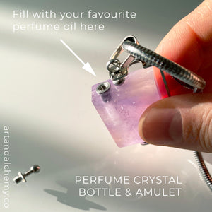 Crystal Perfume Amulets